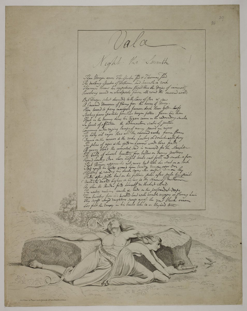 Manuscript of William Blake's The Four Zoas