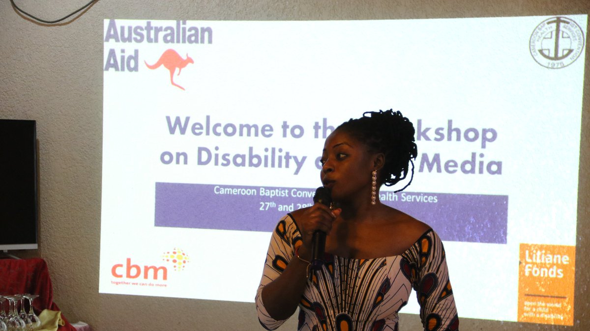 ComfortMussa's tweet photo. Pleased 2 coordinate #Disability & media workshop for TV/Radio journos - by SEEPD @CBCHSORG
People w/ disabilities #Cameroon endure misrepresentation & defamation in the mainstream media. We're changing this .
The future is inclusive #disabilityandmedia18 https://t.co/FBoRHtGJCE