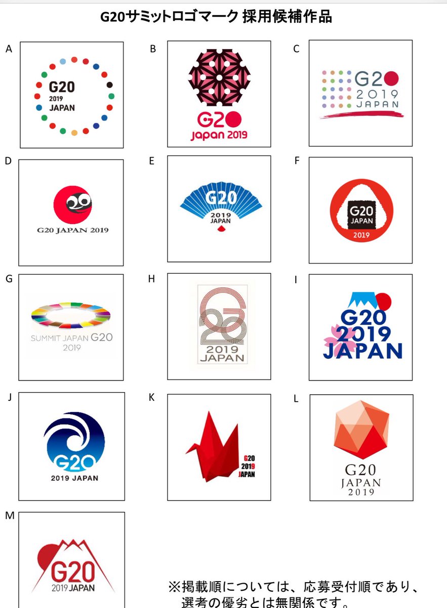 Chieko Nagayama Pa Twitter 2018年11月30日 12月1日 アルゼンチンでのg20首脳会合の終了後 日本は2019年g20議長国を引き継ぐ ロゴマークは公募で1092件の中から牛込幸男さんの作品に決まった 最終的には安倍首相が選んだと報じられている Chieko Nagayama Pa Twitter 2018年11月30日 12月1日 アルゼンチンでのg20首脳会合の終了後 日本は2019年g20議長国を引き継ぐ ロゴマークは公募で1092件の中から牛込幸男さんの作品に決まった 最終的には安倍首相が選んだと報じられている
