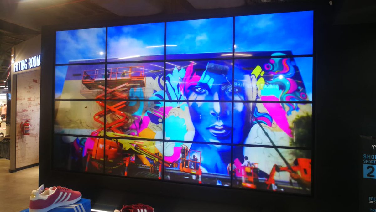 AVT_Solutions's tweet image. AVT Solutions recently installed a 4x4 video wall for Sportscene, the brands largest to date, at their store entrance. Its location ensures that it grabs the attention of passersby, encouraging customers to enter and increasing store foot traffic #AVTSolutions #digitalsignage