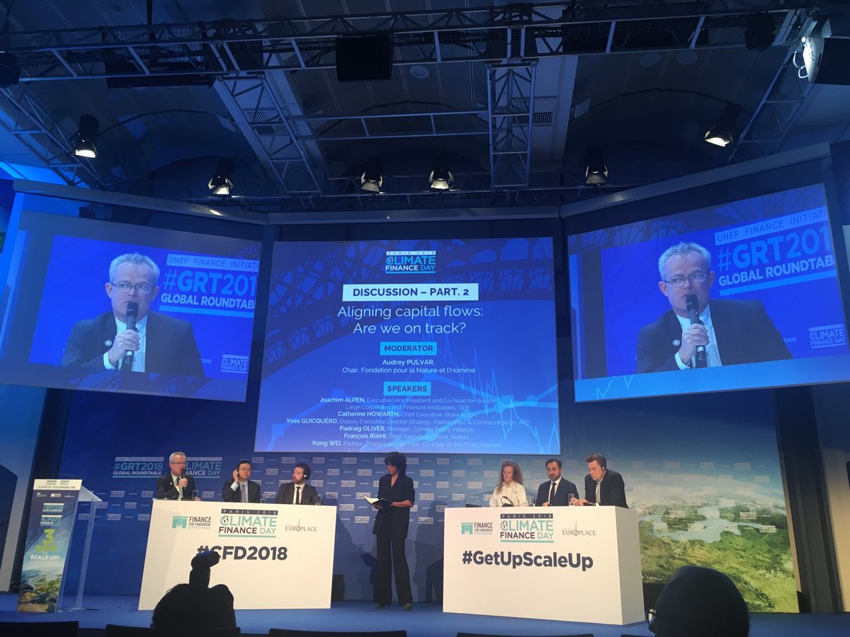 .⁦<a href="/AFD_en/">AFD_en 🇫🇷 🇪🇺</a>⁩’s ⁦<a href="/YvesGuicquero/">Yves Guicquéro</a>⁩ reminding the paradigm shift brought forward by the #SDGs: we are all concerned (developing and developed countries). ⁦<a href="/IDFC_Network/">International Development Finance Club</a>⁩ has a very important role to finance this agenda #sustainabledevelopmentinvestment #CFD2018
