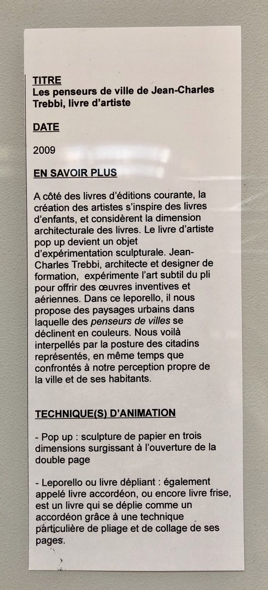 Catthestar's tweet photo. L’ #Expoflash #1jour1livre présente un livre d’artiste de l’architecte Jean-Charles Trebbi. « Les penseurs de ville » occultent largement l’espace du paysage urbain. Un #popup pour réfléchir à notre perception de la ville #LaBEP @bib_toulouse https://t.co/tT7vo5lcRa