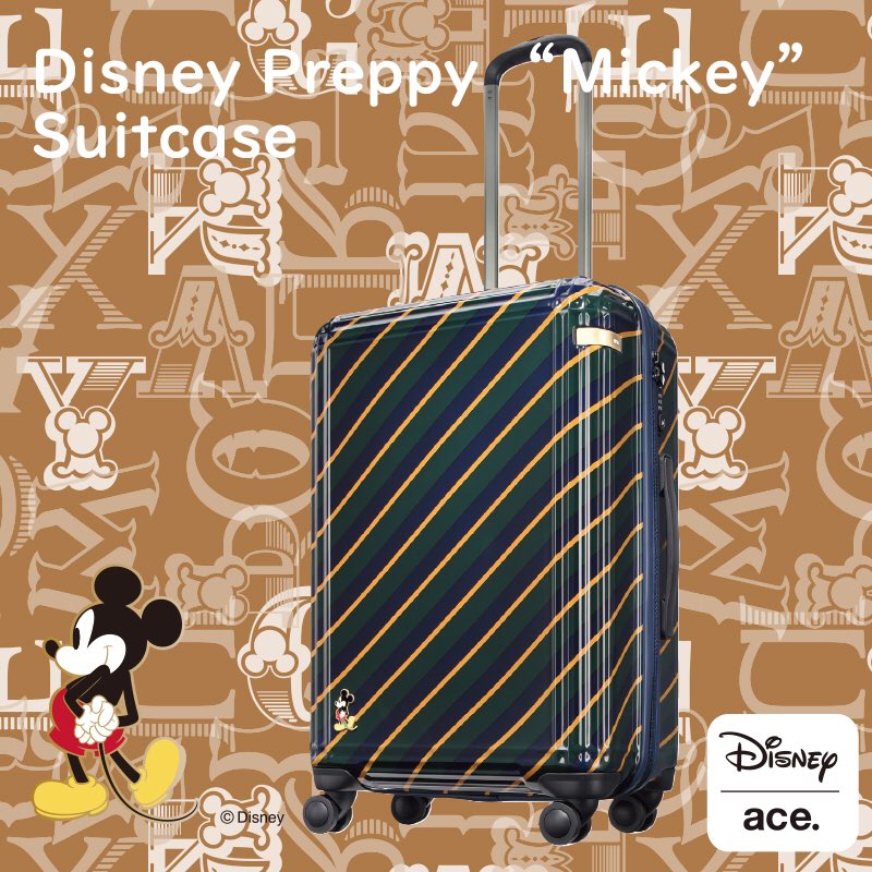 Ace Shop公式 Disney Preppy Mickey 発売 ディズニー とのスペシャルエディション 今回は英国トラッドをモチーフにした プレッピー風デザインです オリジナルアルファベットステッカー付 2size3color 32ℓ 24 840 税込 60ℓ 29 160 税込 スーツ