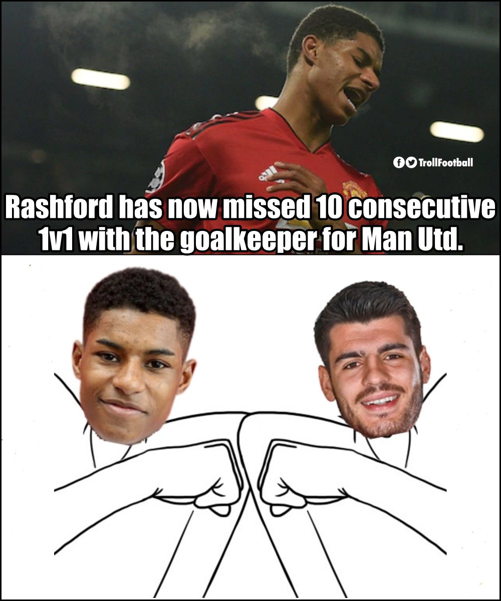 TrollFootball's tweet photo. Alvaro Morata is really proud of Marcus Rashford. https://t.co/VcG6sOTCcM