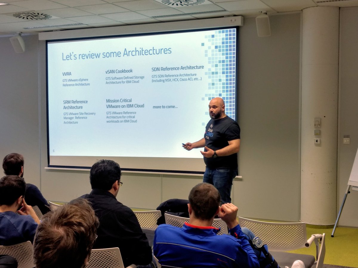 greg_gano's tweet photo. Who better to ask for for Reference Architecture then @N0bo_ on #VmwareBC2018 in #IBM https://t.co/u0MuKFIxMr