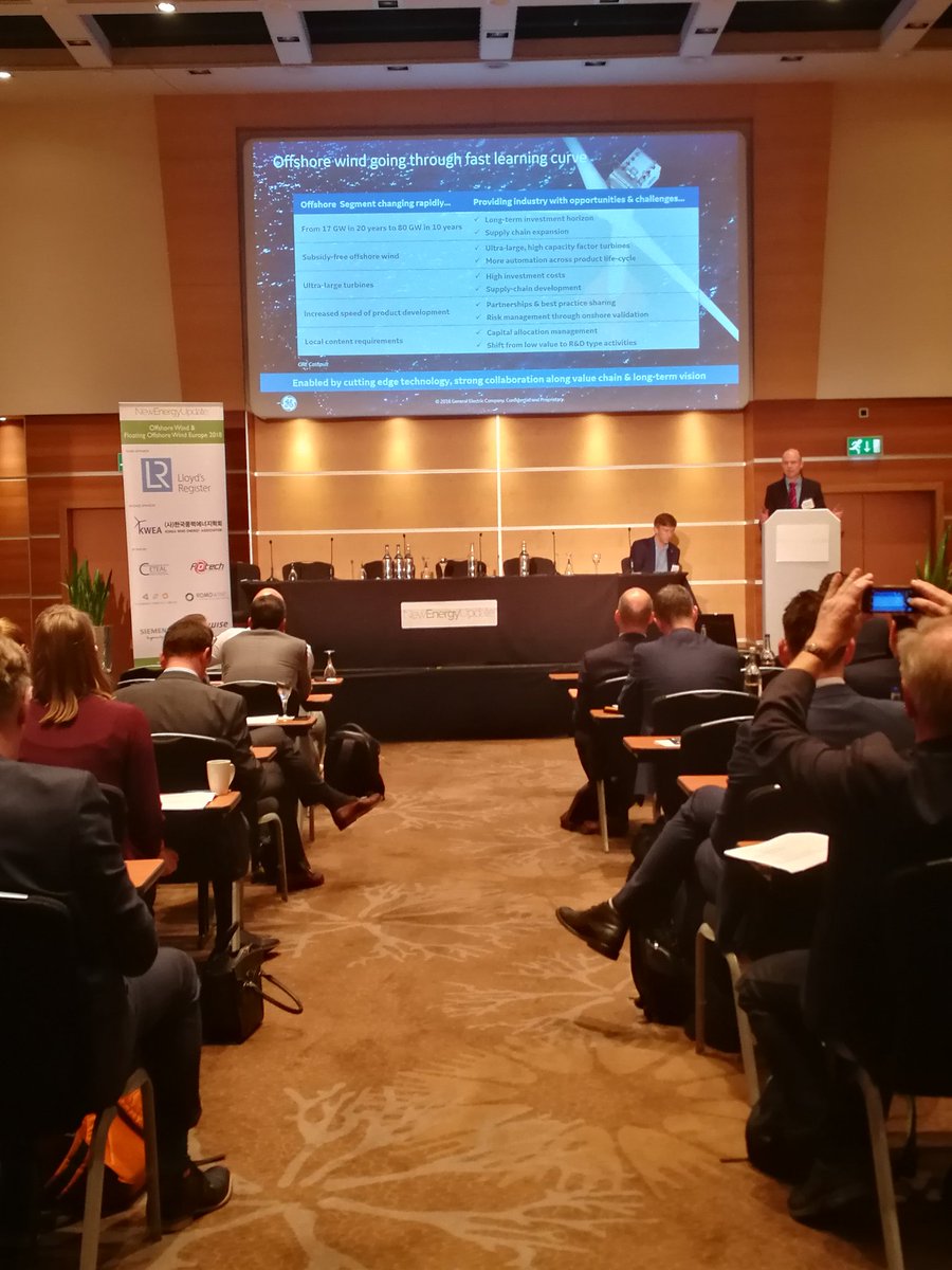 RE_Windpower's tweet photo. A few Highlights from Day 1 at #OWEU18
Sponsored by: @lloydsregister
KWEA @FotechSolutions @romo_wind @Mareal_Ceteal @SiemensPLM Renewable Strategy Ltd
#offshorewindeurope #energy #renewables #renewableenergy https://t.co/AQwB7n1PkI