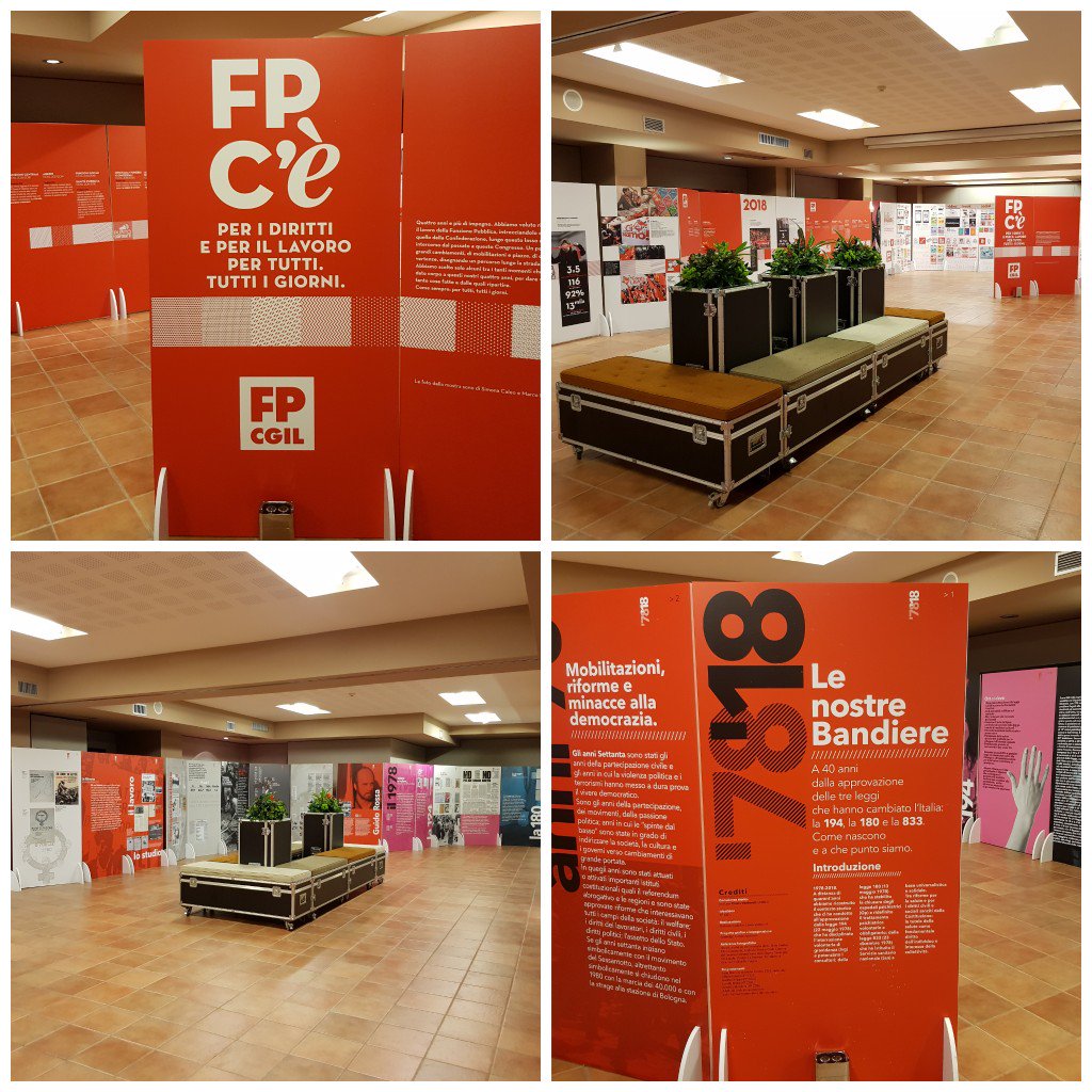 mmastropietri's tweet photo. Quattro giorni di interventi, dibattiti, approfondimenti e non solo.
La mostra sui 40° anni 1978 - 2018 e la mostra sul bilancio della #FPCGIL 2014 - 2018.
Inizia il nostro #XICongresso
#CiSiamo! #XIFPCGIL https://t.co/qDY8PaSbPp
