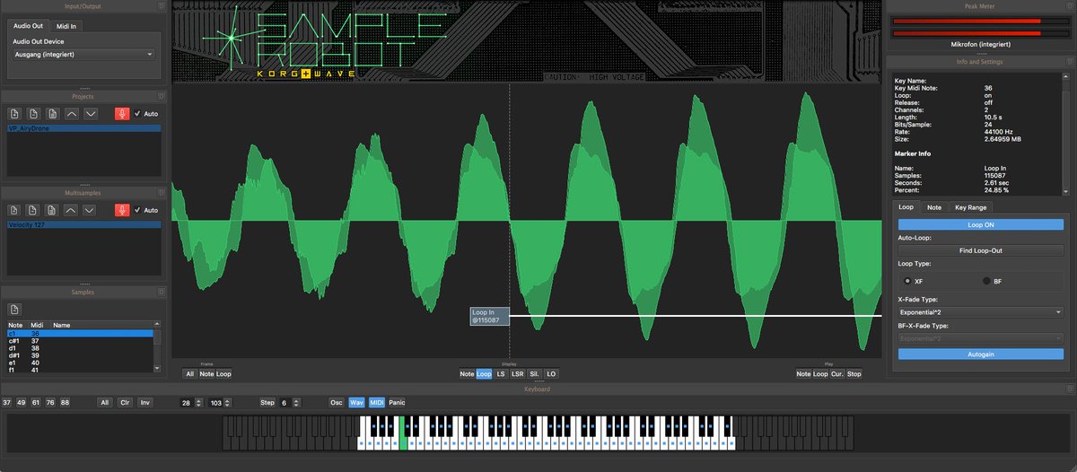 SampleRobot's tweet photo. #SampleRobot Korg+Wave is out now (99$/79€).Appropriate not only for #Korg users (#Kronos, #Pa4X, #microSAMPLER, #volca #sample).It offers sample export as WAV, too.Enrich any kind of music production + studio facility."Wir lassen die Korg'n knall'n!"@KorgUK @KorgUSA @korg_inc https://t.co/17hj5VmNgS