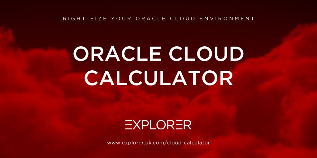 devonrpage's tweet image. I've been working with our #APEX developers to build a simple and instant calculator for #OracleCloud. You can use the calculator to get the right information for your environment from the start: explorer.uk.com/cloud-calculat…