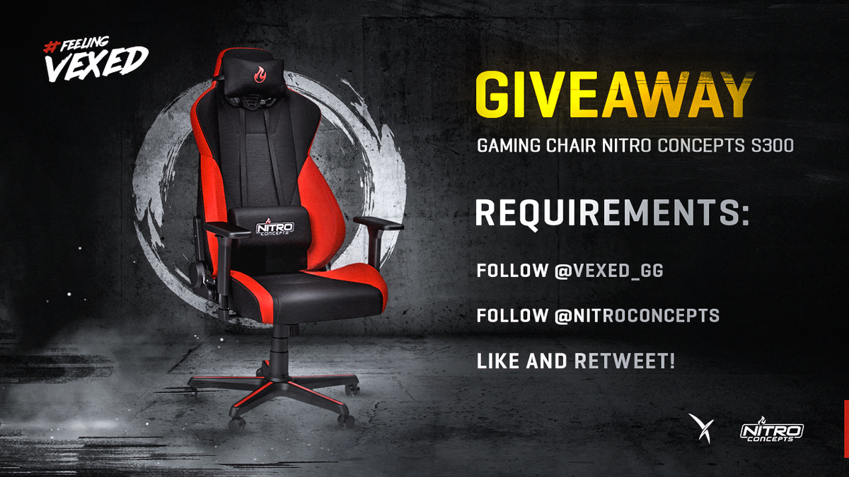 Vexed Gaming Giveaway We Ve Teamed Up With Our Friends At Nitro Concepts To Offer You The Chance To Win This Nitro Concepts S300 Gaming Chair Follow Vexed Gg Retweet