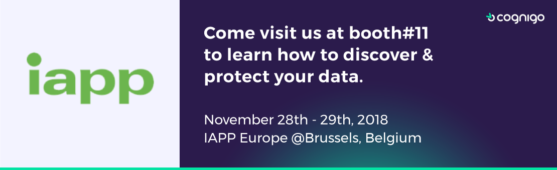 cognigoAI's tweet photo. If all your #darkdata is under control and all private information is well maintained, way to go!
If not, come visit our booth #11 @PrivacyPros in Brussels. We will show you how easy it can be and you might win a cool Polaroid camera. 
#GDPR #Dataprivacy #humanfree https://t.co/sHIbNeV0so