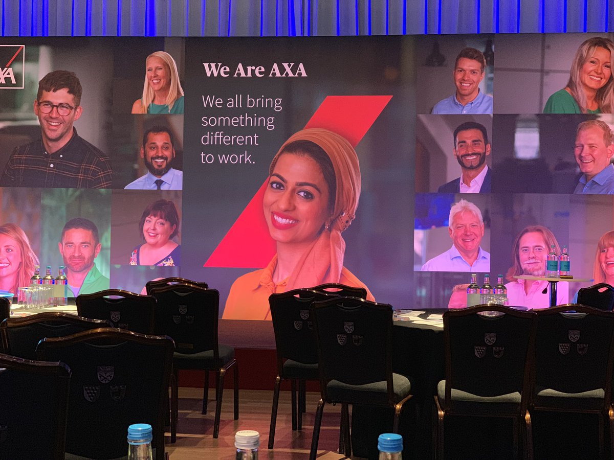 InsuranceDavidW's tweet photo. All set up for @AXAUKCEO first leadership awayday, big focus on our people, let’s make a difference! @AXAUK @AXA_Broker #RestlessForAReason https://t.co/XZSX08YoAl
