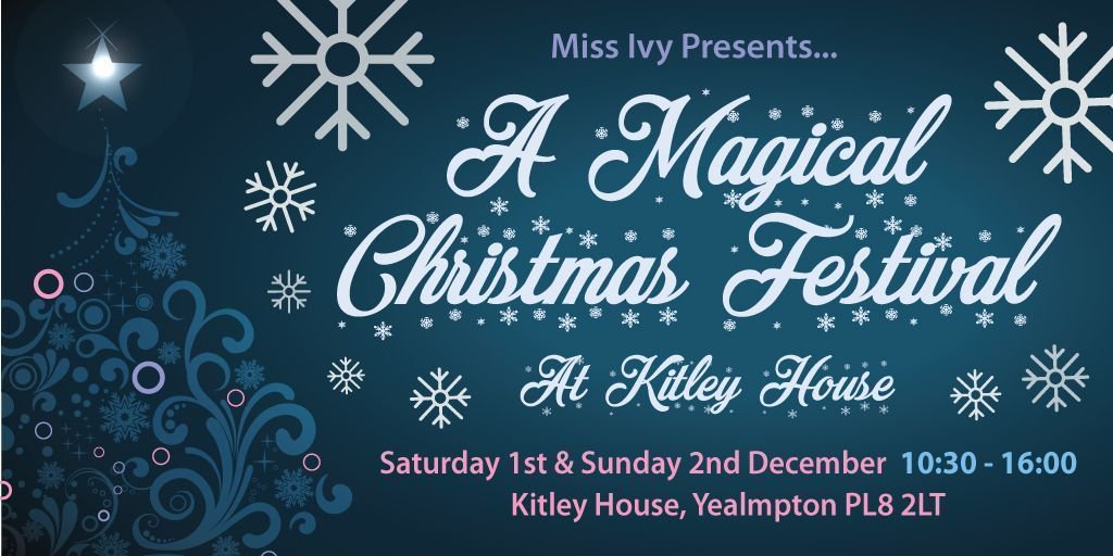 Kitley House & Country Estate on Twitter: "Join us this weekend for  @MissIvyEvents Magical Christmas Festival 1st-2nd Dec, 10am - 4pm. Find the  perfect gift whilst you browse more than 50 artisan,