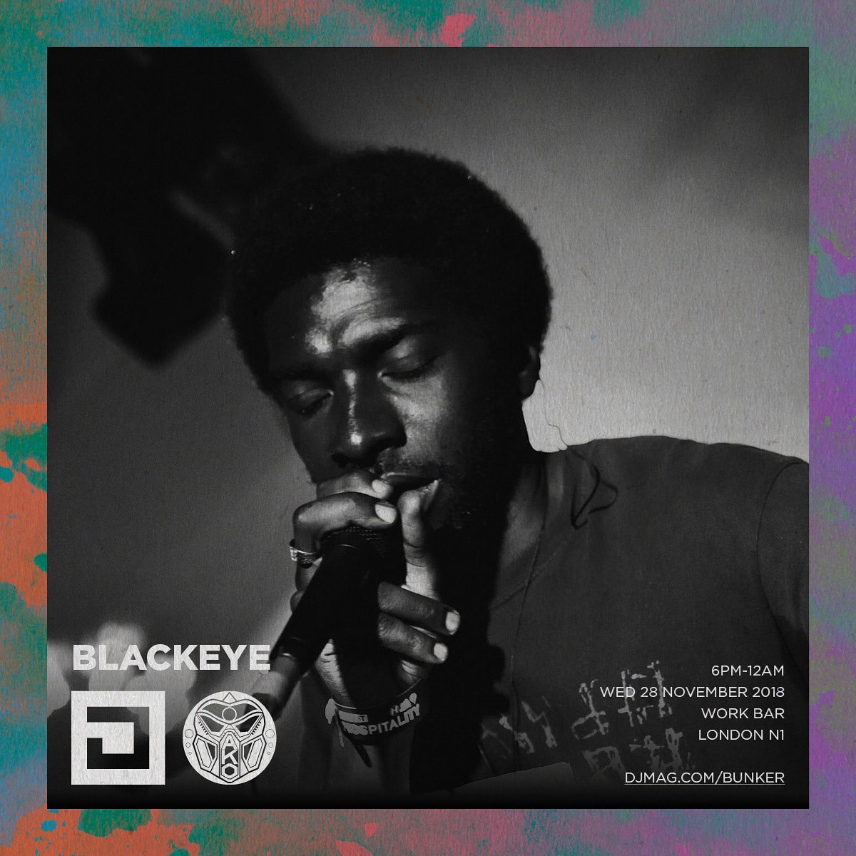 Last but by no means least, it's the host with the most, the artist who's done almost as many Bunkers as we have, the brilliant <a href="/blackeyelab/">Blackeye MC</a>!

Catch him and the <a href="/AkoBeatz/">AKO BEATZ MUSIC</a> crew from 7pm @ djmag.com/bunker