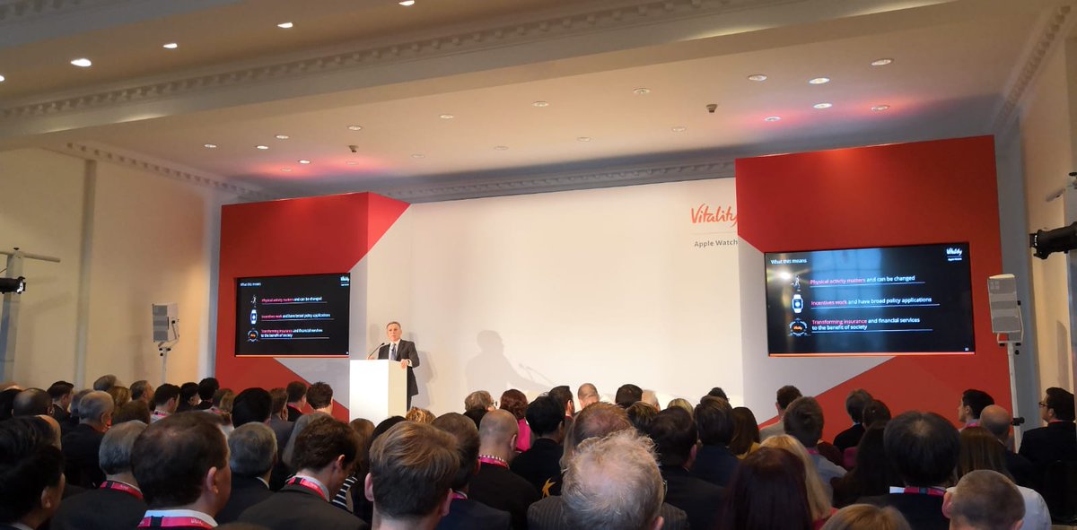 Vitality_UK's tweet photo. We’re live at our behaviour change event with @Discovery_SA, @VitalityUSA and @RANDEurope - where we’ll be revealing how Vitality Active Rewards and Apple Watch have helped people live healthier lives. @R_Thaler #VitalityStudy #Vitality #BehaviourTech #AppleWatch #RandEurope https://t.co/eAHz3WSTwG
