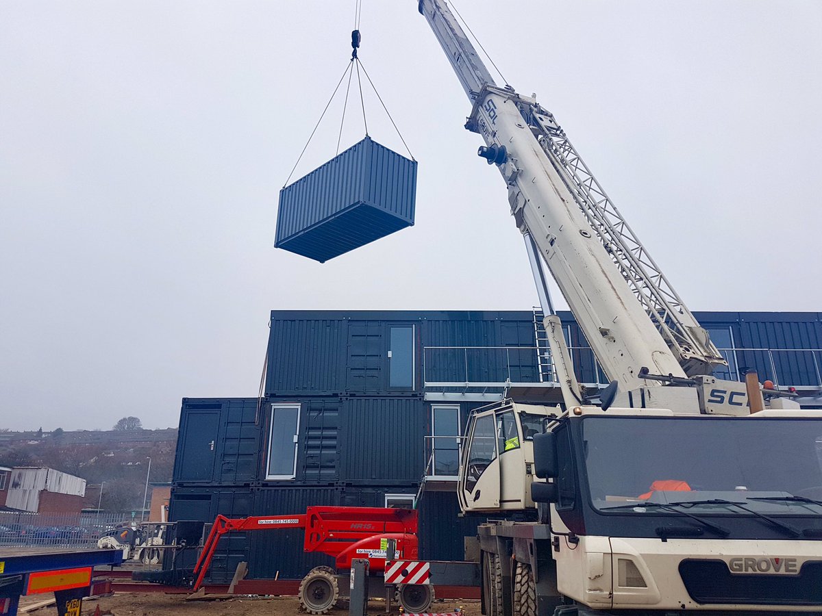 Craning day at High Wycombe’s DesBox site