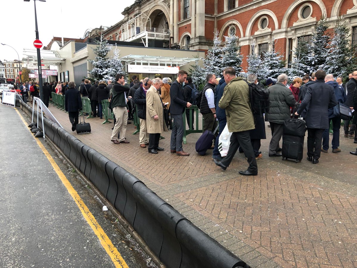 RosehillDefence's tweet photo. Our Rapid Defenders [https://t.co/A4gj2f6sP3] were deployed outside the @olympia_london to keep queuing delegates and visitors safe as they awaited entry to the @ISExpo18.

#RosehillSecurity #ISE18 #expo #London #security #HVM #perimetersecurity #crowdsafety https://t.co/Mo11Oj5XVn