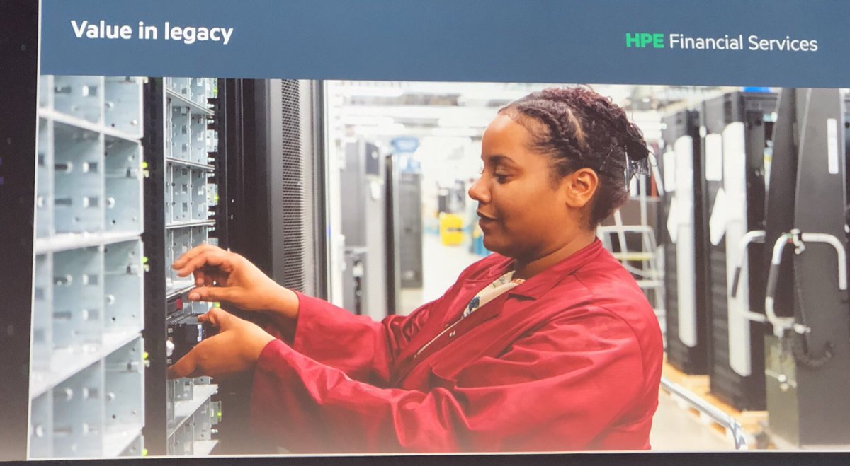 Our own HPE IT enabling #CircularEconomy  with multiple initiatives in workspace and data centers #HPEdiscover