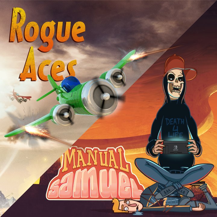 curvegames's tweet image. 🚨 NoE #eShop sale alert 🚨

Grab two of Curve's latest #NintendoSwitch titles for under £5!

#RogueAces 👉 bit.ly/2EFU7QR
#ManualSamuel 👉 bit.ly/2AUdB7U