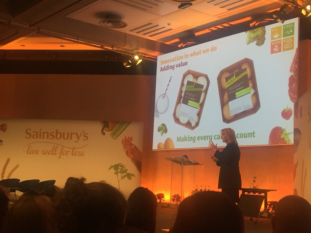 .<a href="/JudithBatchelar/">Judith Batchelar</a> talking to us about Super Mushrooms! A new <a href="/SainsburysNews/">Sainsbury's News</a> biofortified product, enriched with B12 and Vitamin D which our delegates enjoyed for breakfast this morning, along with our omega-3 enriched eggs! 🍳🍄 #JSFC18