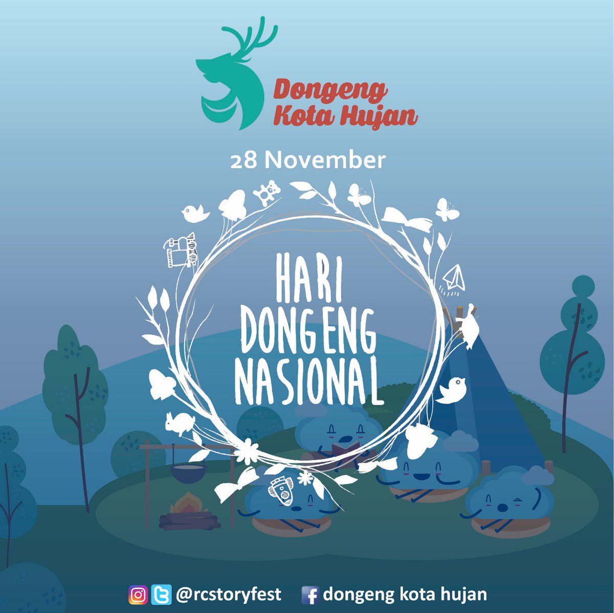 selamat #HariDongengNasional teman dongeng! 

Semoga dongeng selalu menjadi bagian dari kehangatan setiap keluarga. 

mari berbagi kebaikan dan kebahagiaan lewat cerita..