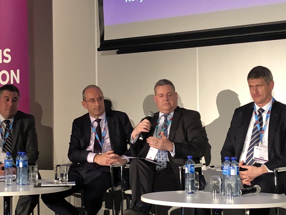 SESAR_JU's tweet photo. There’s a capacity crunch but the technology is there to transform air traffic management, optimising capacity & improving resilience, explains Peter Hotham @SESAR_JU @ACI_EUROPE #aciOslo #digitalaviation #EUAviationStrategy @Transport_EU @eurocontrol https://t.co/uUFme0HYPs