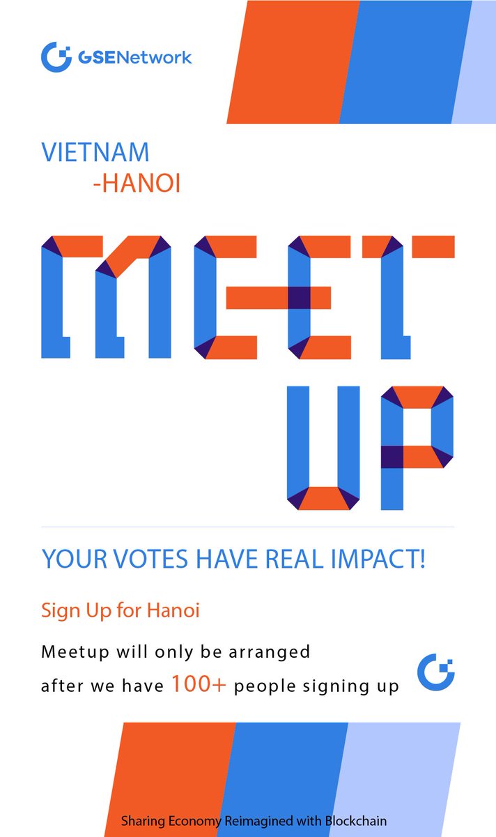 Hi GSE Community! We are considering organizing an event in Hanoi mid-December. If we have more than 100 people signing up,  we will go for it with airdrops and more! And the first 100 people will have free entry! 🤟🤟

Fill this form to sign up! goo.gl/forms/Vod2OerK… … …