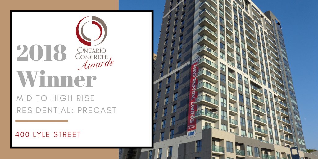 Congratulations to HGA Architecture and team on the 400 Lyle Street project, this years winner in the Mid to High Rise Residential: Precast category.