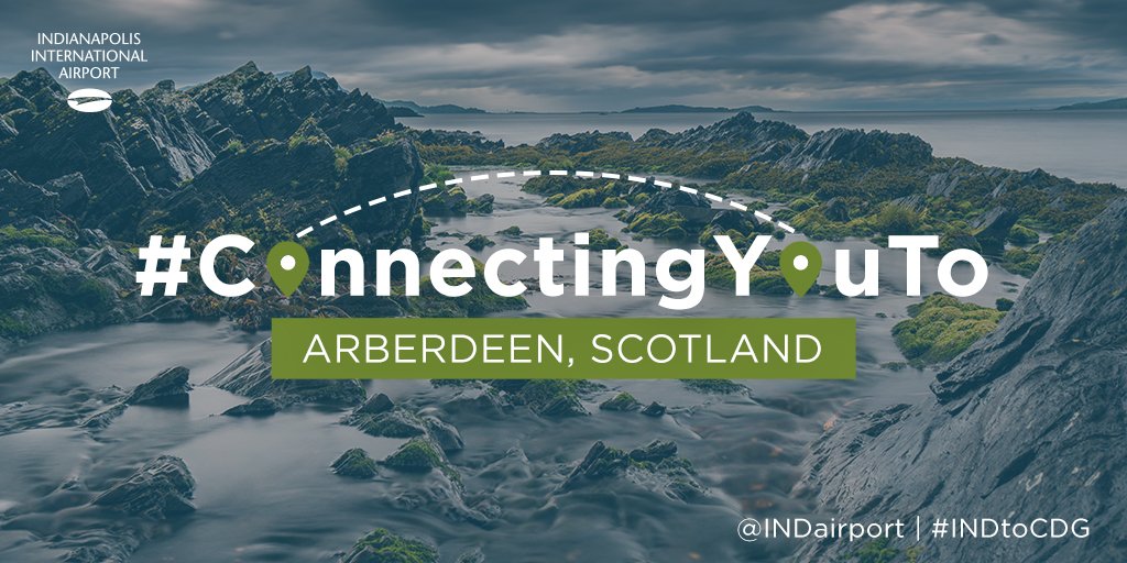 INDairport's tweet photo. Nonstop #INDtoCDG is #ConnectingYouTo Aberdeen, Scotland! The Dee and Don Rivers meet the North Sea in Aberdeen, a port city known for its fishing and shipping industries as well as its lively cultural scene. @CultureTrip lists the things you can't miss > https://t.co/Fx1a8b9oIX https://t.co/y6eOQcBQIr