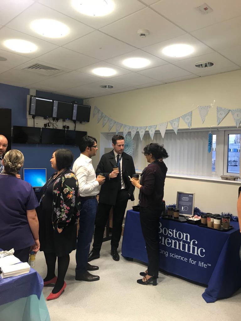 BSC_RhythmUK's tweet photo. This morning Boston Scientific’s VP of #RhythmManagement EMEA,  @AngeloDeRosa4 visited the team @RWT_NHS. Thank you for having us @LydiaBr07138027, @sanjivpetkar, and Dr. Anita Arya #WinningTogether #ExceedingExpectation #EnduralifeChampions https://t.co/8QMgOtUb0b