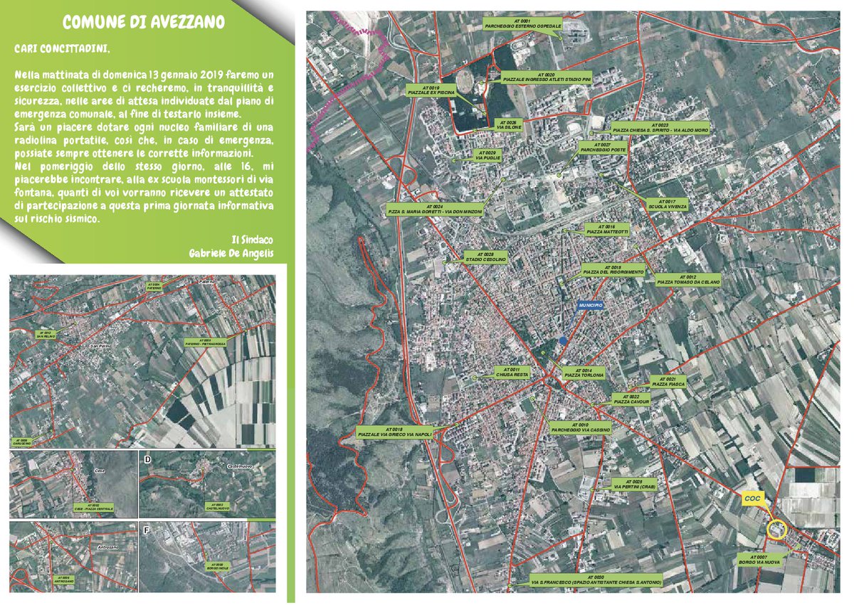 ComuneAvezzano's tweet photo. Dietro le quinte di #Exercise2019: ecco la brochure che riceveranno i bimbi delle scuole primarie del @ComuneAvezzano, dove potranno leggere come comportarsi in caso di #terremoto e quali sono le aree di attesa del piano di #emergenza per ricevere #informazioni e #assistenza. https://t.co/FoimLAAGzI