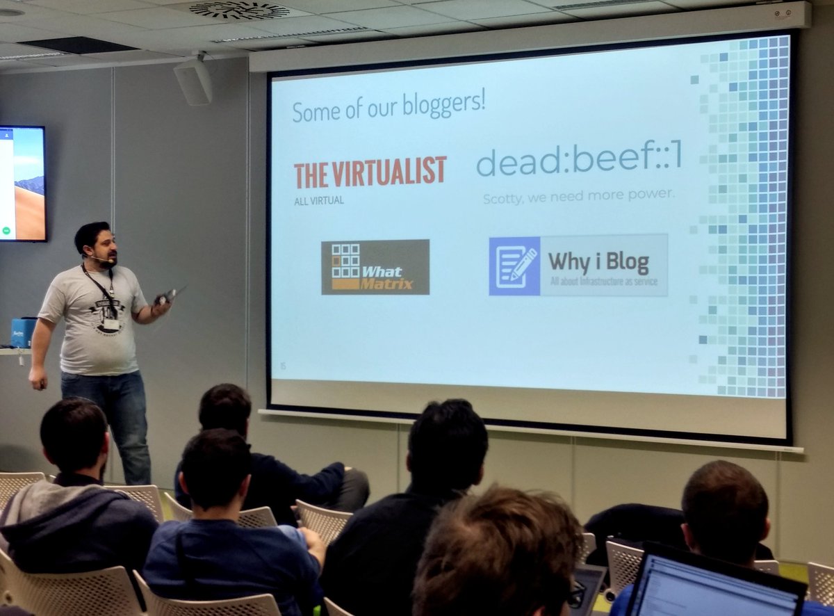 greg_gano's tweet photo. @how2vm shows VMware community in CIC Brno does way more then "just" work. Sharing your experience helps us all to grow ! https://t.co/W1E4dUAzfv