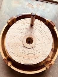  #flourmills are object of art but had use in daily chores at homes, now days these are becoming a thing of past. but see how beautifull work was done on stone  #grinder  #crusher  #mills called  #Chakki