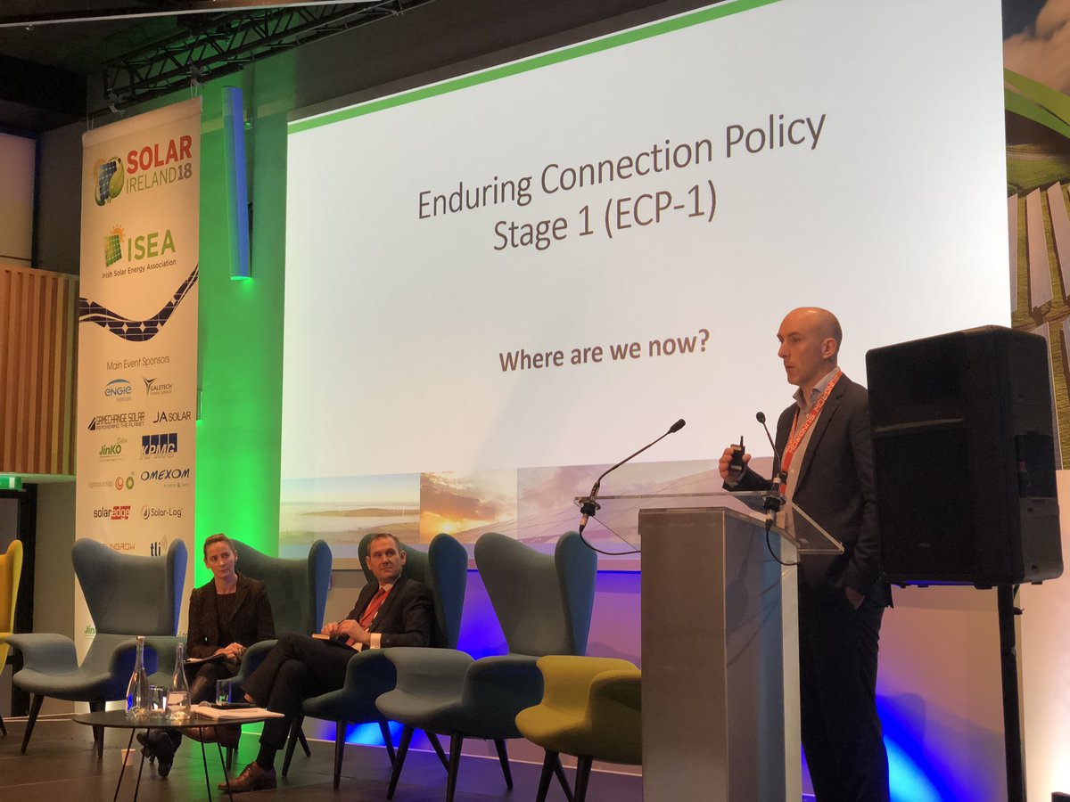 ISEAConference's tweet photo. “Enduring Connection Policy ECP-1” is our next presentation by Donal Smith, GaleTech Energy Services #SolarIreland2018 #ISEAConference https://t.co/1SWJfS8y0P