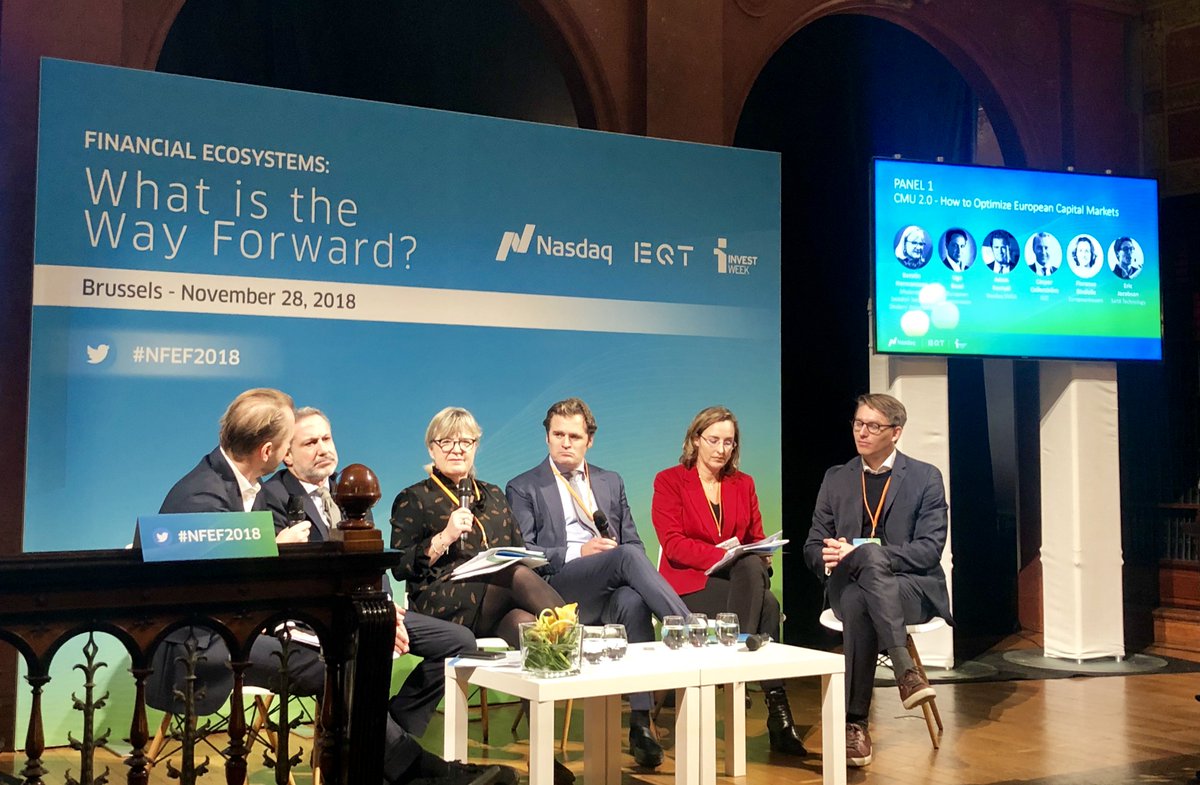 eqt's tweet photo. Caspar Callerström, COO @eqt on how to optimize European Capital Markets and the importance of well-functioning financing for SMEs by the public markets #NFEF2018 https://t.co/vvV6oMIBE9