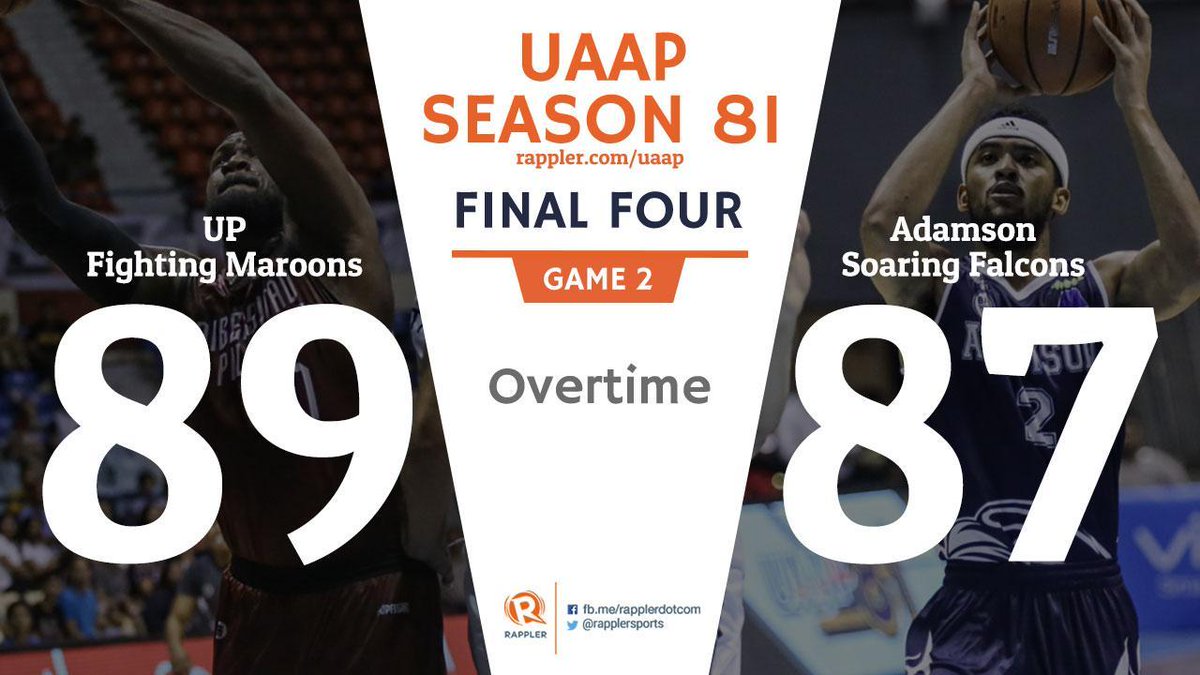 whoopskiby's tweet photo. Tadtarin ng hashtag ang tweet na ito dahil after 32 years narito na kami! We're back and we're here to stay!
πͺππ
Woooh! CONGRATS UP!
Ang sarap maging iskolar ng bayan!
#UPFight #AtinTwo #LabanUP #LabanIsko #UPFightingMaroons #UPMBT
#UPvsADU #UAAPFinalFour #UAAPSeason81 https://t.co/MvWQ0vZag6