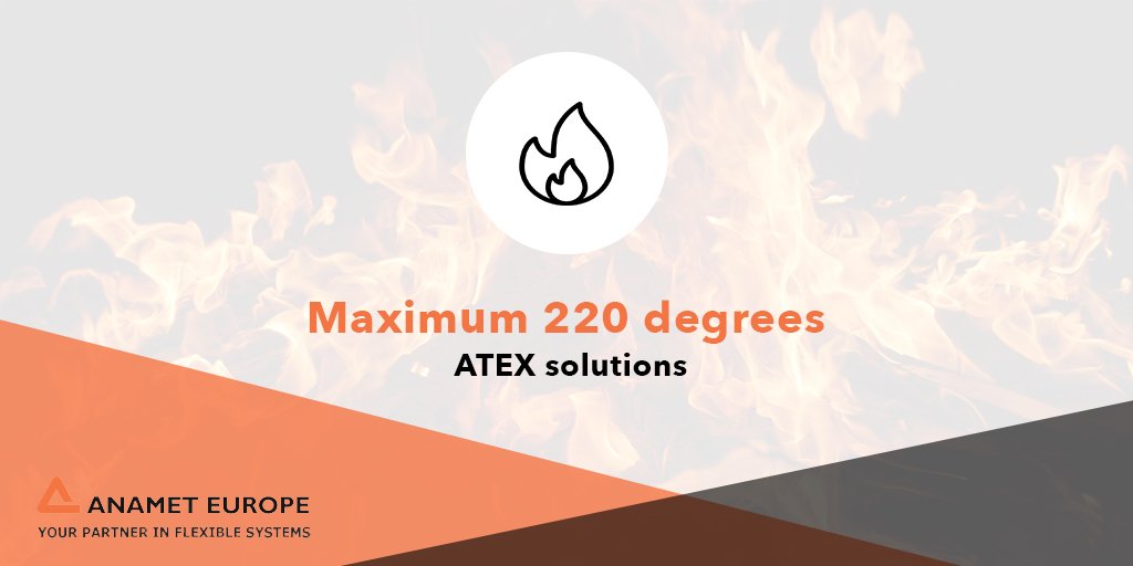 AnametEurope's tweet image. Did you know…..  
Some of our ATEX solution can reach a maximum of 220 ºC protection systems, ATEX solutions, can reach a maximum of 220 degrees? 

#Anamet #ATEX #flexibelconections