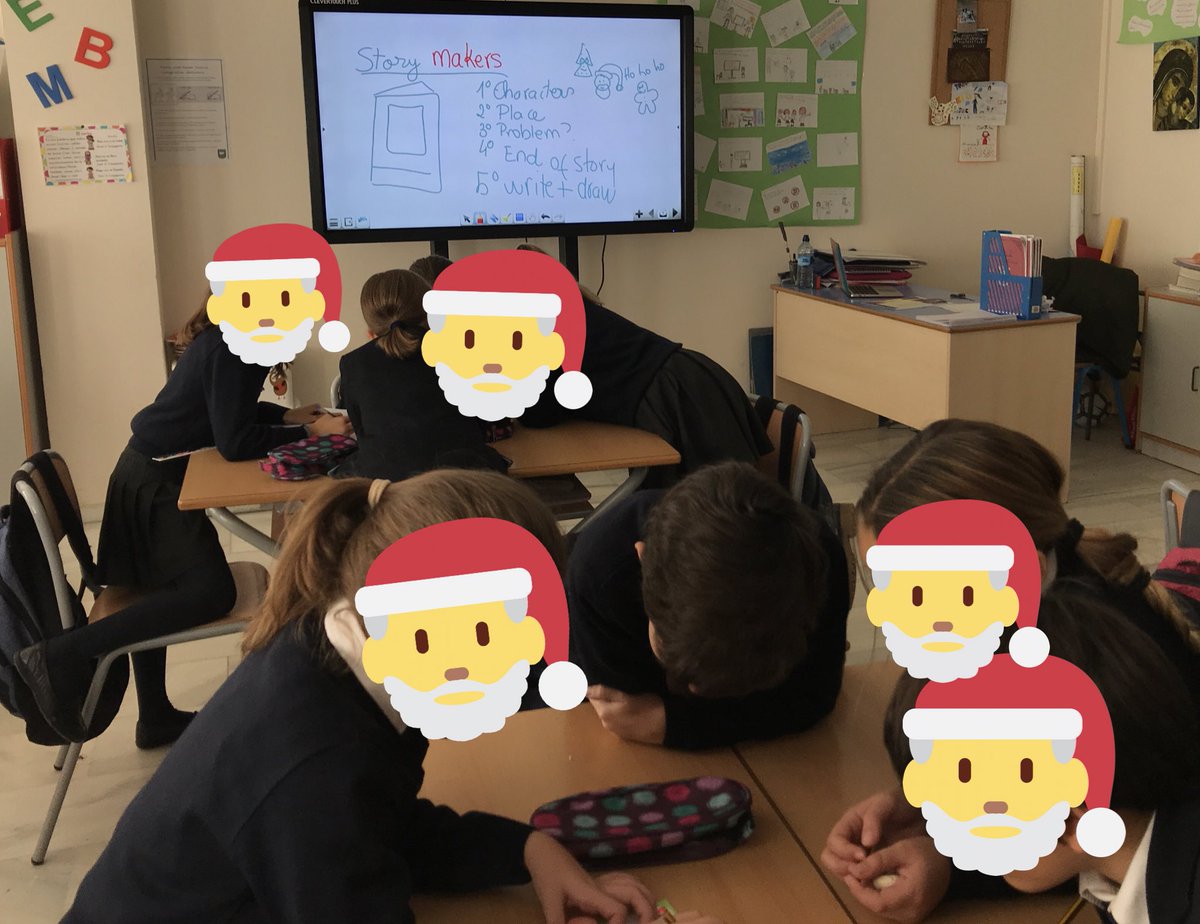 BegoDelCam's tweet photo. Empezamos con las actividades pre navideñas!! Hoy 4ºEPO se convierten en #storymakers y van a crear su propio #Christmastale   @ColegioAlauda https://t.co/BUxAwOhBCl