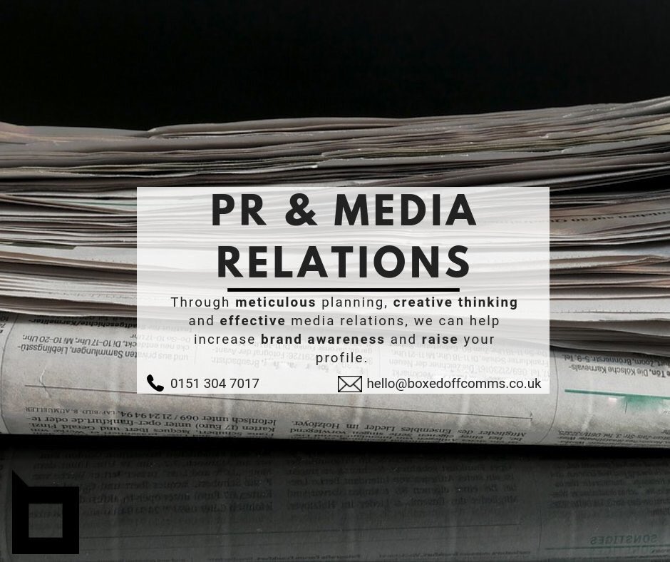 boxedoffcomms's tweet photo. Get in touch to find out how we can help your business flourish! #pragency #prliverpool #prmanchester #publicrelations #services https://t.co/t4JdRgUVOn