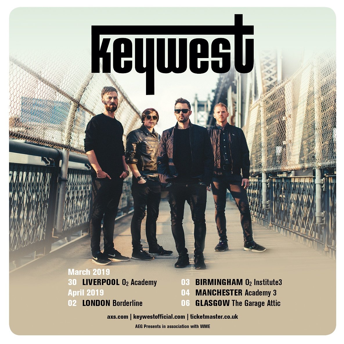 markkeywest's tweet photo. This Friday... November 30th..9am UK tour dates go on sale.. #newmusic #keywestofficial @Keywestofficial @TicketmasterUK https://t.co/Dte4hHJrl7