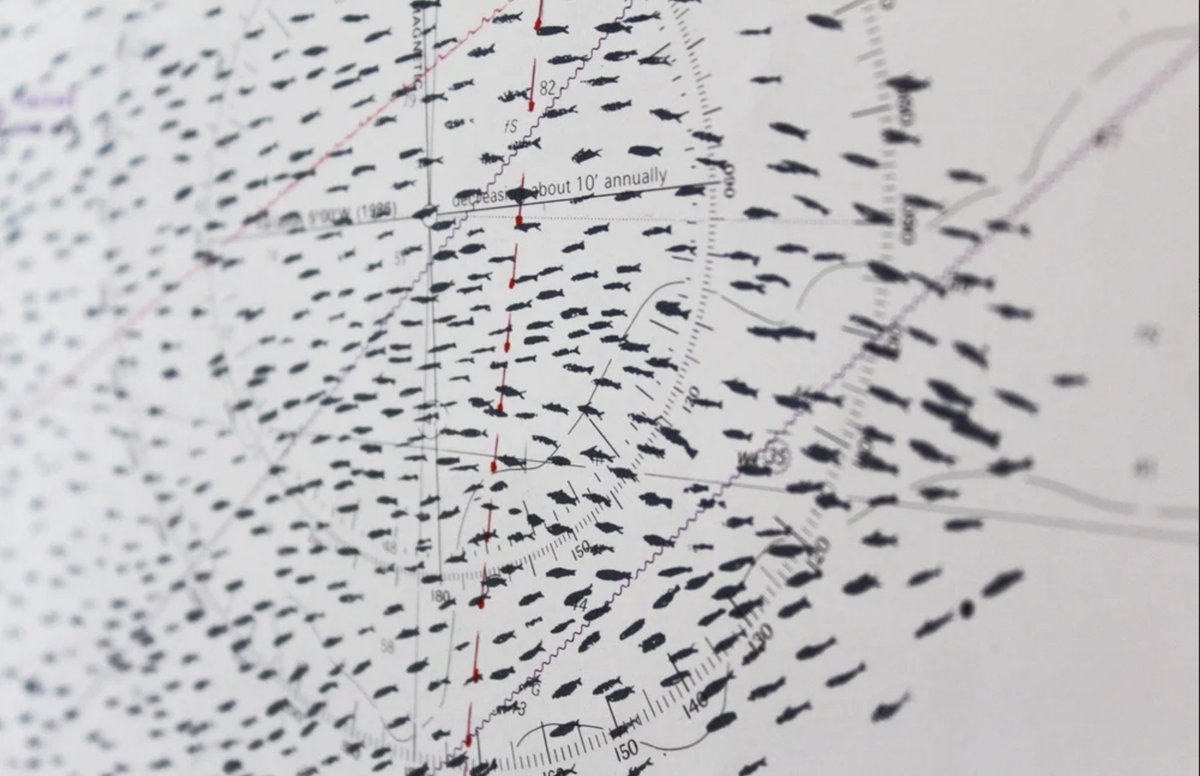 stbridefdn's tweet photo. We love these silk screen prints by illustrator Gerry Turley (https://t.co/9dhgL0wrLT) where he prints over North Sea Offshore Charts.

#StBrideMaps

https://t.co/RMGsH6Xh1j 

CC @stephens_helen https://t.co/mVaIbpR2jt