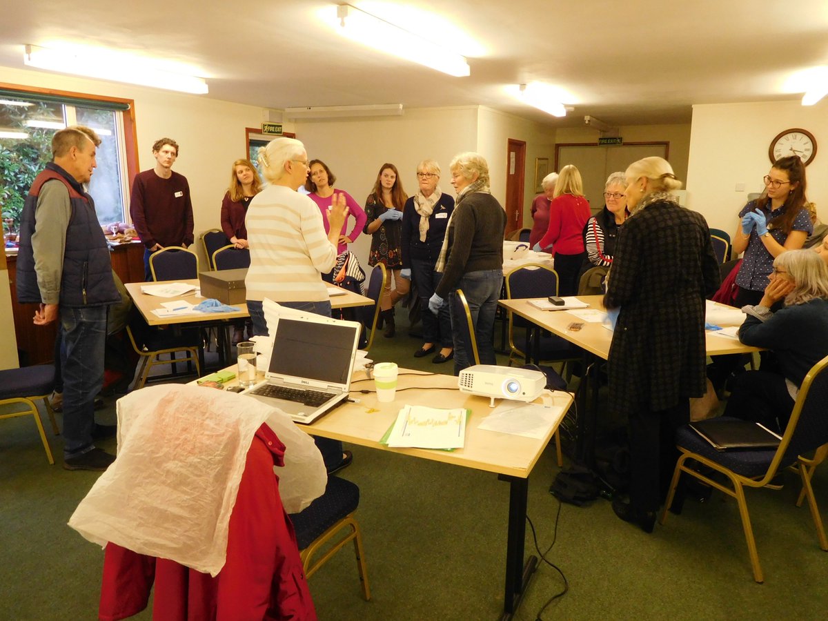 WhealMartyn's tweet photo. A fantastic @cornwallmp training session yesterday, led by @HelenaCDO on Storage of Collections. Here participants are learning how to safely pack objects into storage boxes @WhealMartyn #cornwallmuseums #collections #conservation #CitizenCurators https://t.co/aktuD9kmCl