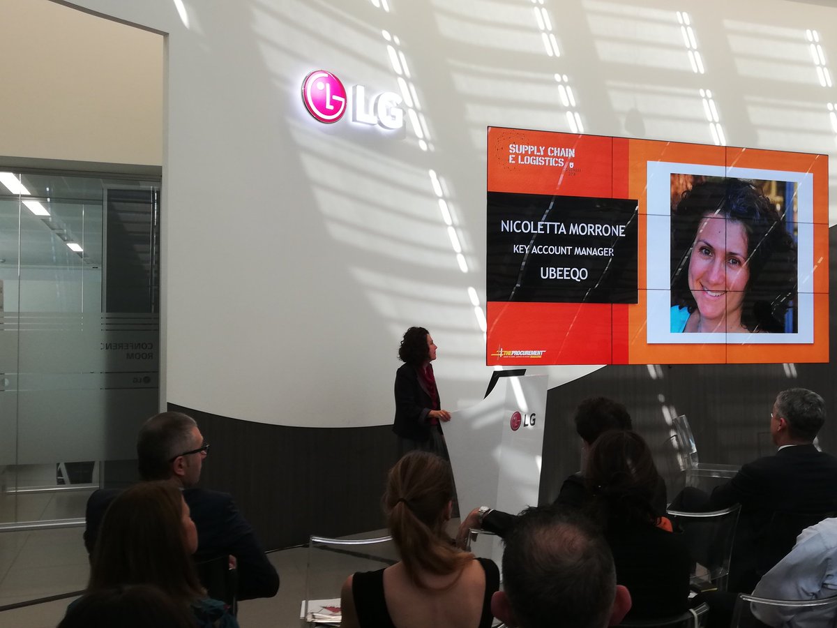 the_procurement's tweet photo. Nicoletta Morrone presenta al #supplychainlogistics congress il corporate #carsharing di @UbeeqoIT https://t.co/YkPfIJZa2m