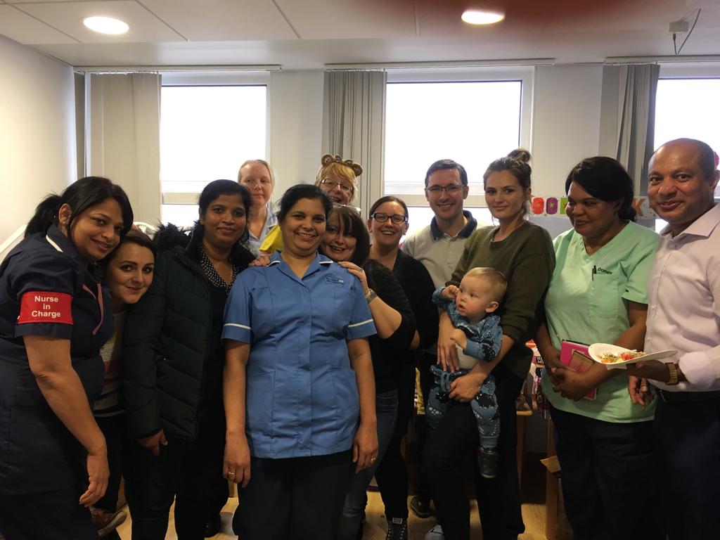 EOU_wardM4's tweet photo. Our lovely ward clerk left to start her new adventure. We wished the best of luck in the form of one our famous buffets! Staff came in on days off and all our colleagues past and present contributed in giving her a brilliant send off! @StockportNHS https://t.co/lUXsvPppFs