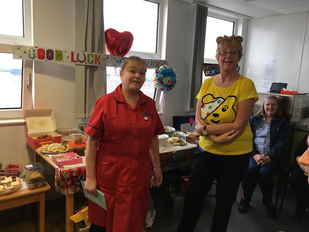 EOU_wardM4's tweet photo. Our lovely ward clerk left to start her new adventure. We wished the best of luck in the form of one our famous buffets! Staff came in on days off and all our colleagues past and present contributed in giving her a brilliant send off! @StockportNHS https://t.co/lUXsvPppFs