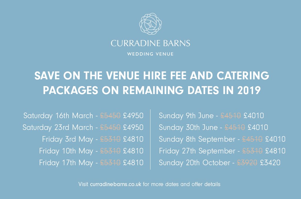 <a href="/CurradineBarns/">CurradineBarns</a> have some brilliant deals on their remaining 2019 dates, see what's included here: bit.ly/2P79VBr