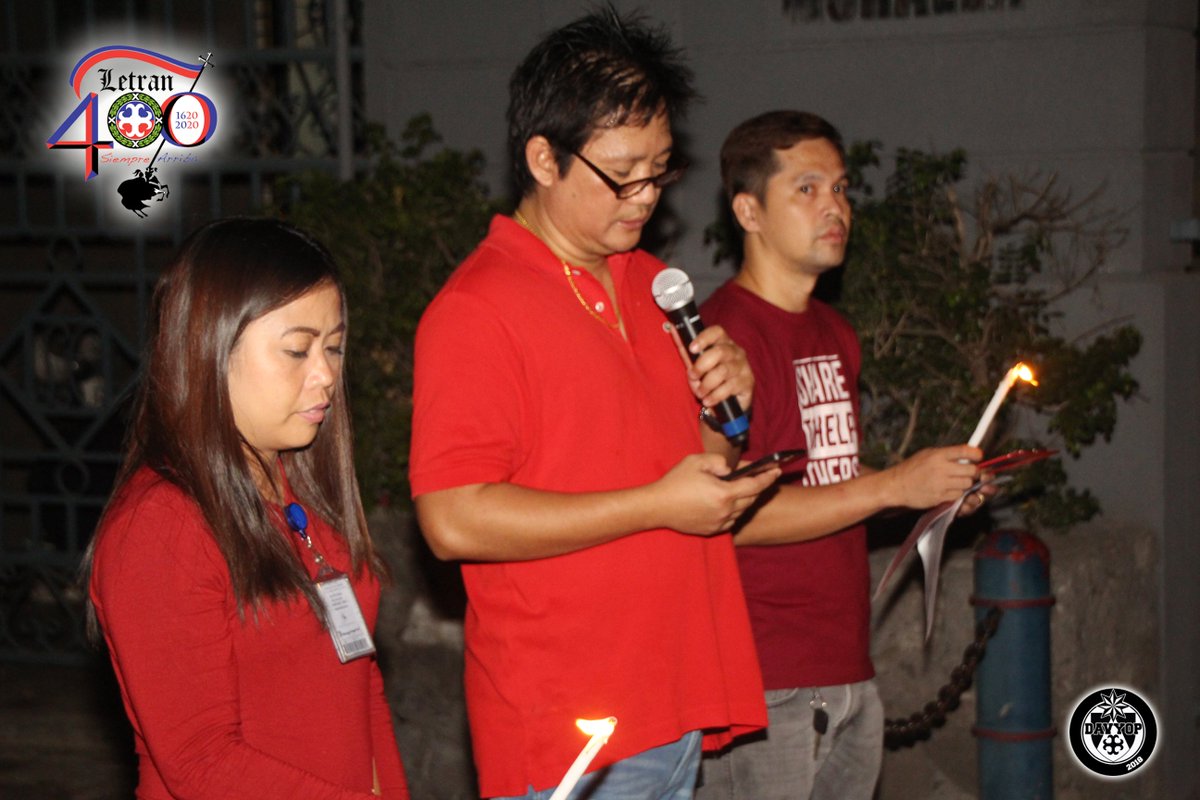 LetranOfficial's tweet photo. LOOK: Letran participates in the #RedWednesdayPH2018 campaign of the Aid to Church in Need through the Archdiocese of Manila to show solidarity against Christian persecution. The Letran facade was illuminated in red lights after the evening program. https://t.co/A7YiamPjrw
