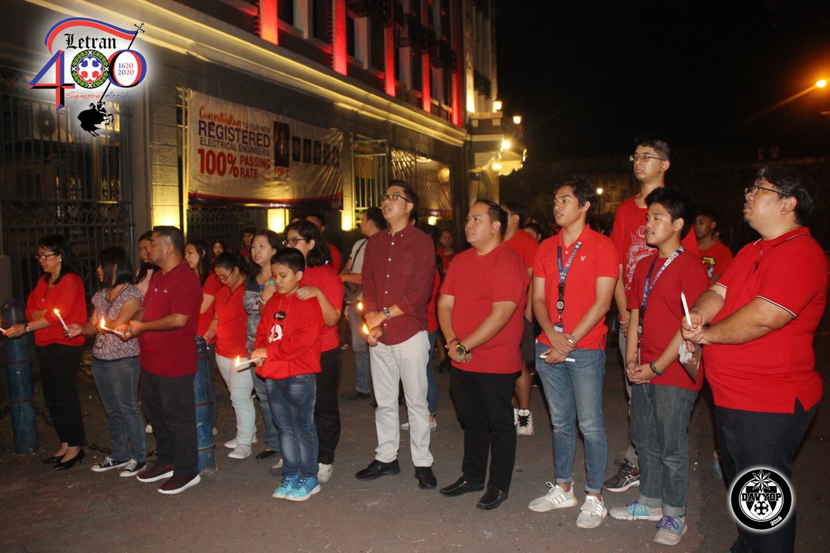 LetranOfficial's tweet photo. LOOK: Letran participates in the #RedWednesdayPH2018 campaign of the Aid to Church in Need through the Archdiocese of Manila to show solidarity against Christian persecution. The Letran facade was illuminated in red lights after the evening program. https://t.co/A7YiamPjrw