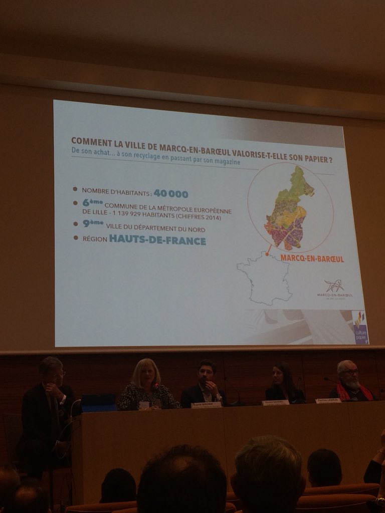 culturepapierof's tweet photo. Sophie Rocher, 1ère adjointe Mairie de Marcq en Baroeul « Le papier reste notre support n•1 d’information. » #colloque @culturepapierof https://t.co/mtzfa03Viy