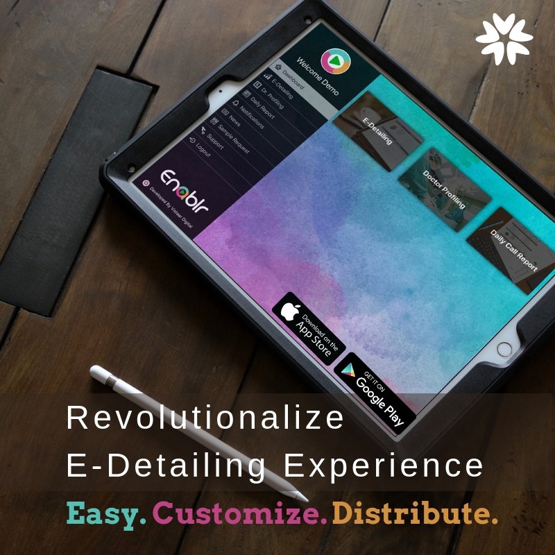 VistaarDigital's tweet photo. Enablr is one of our finest creation which offers you an easy, and cost-effective platform to expand E-detailing experiences.

#vistaardigital #enablr #edetailing #app #platform #pharma #easy #to #use #costeffective #getcustomized https://t.co/McE21zrgAr